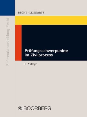 cover image of Prüfungsschwerpunkte im Zivilprozess